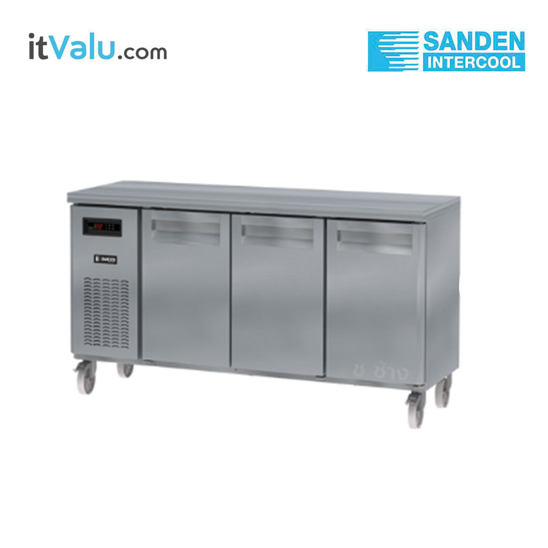 ตู้แช่เคาน์เตอร์สแตนเลส Sanden 3 ประตูทึบ 75 cm. รุ่น SCF3-1807AR ความจุ : 19 คิว (540 ลิตร) ขนาดตู้ 180.0 x 75.0 x 85.0 ซม. รับประกันความเย็น 1 ปี : รับประกันคอมเพรสเซอร์ 1 ปี