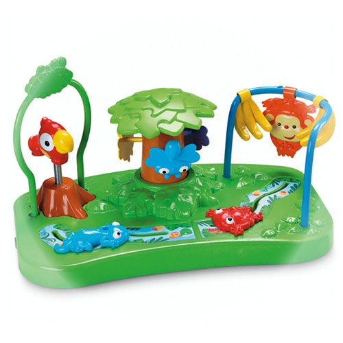 Fisher Price Rainforest Healthy Care Booster Seat เก้าอี้ทานข้าวเด็ก พกพาได้ พร้อมของเล่น