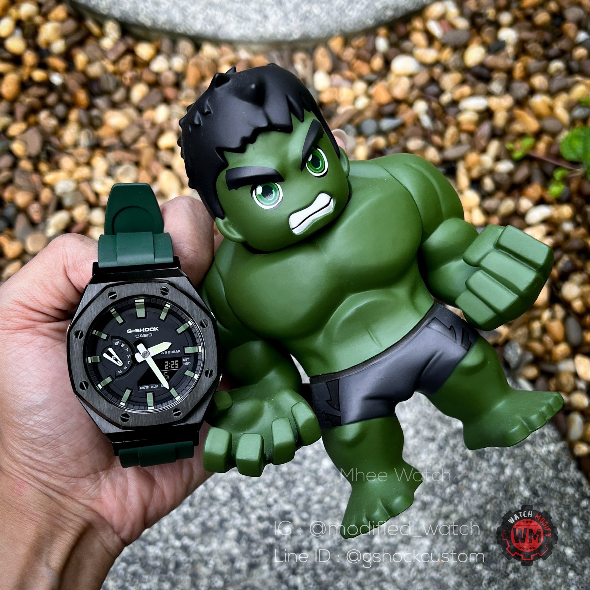 G-SHOCK Casioak Stainless Rubber Green HULK The Series GEN2