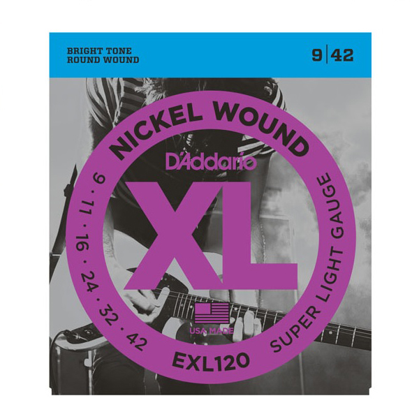 สายกีตาร์ไฟฟ้า D'Addario EXL120 Super Light