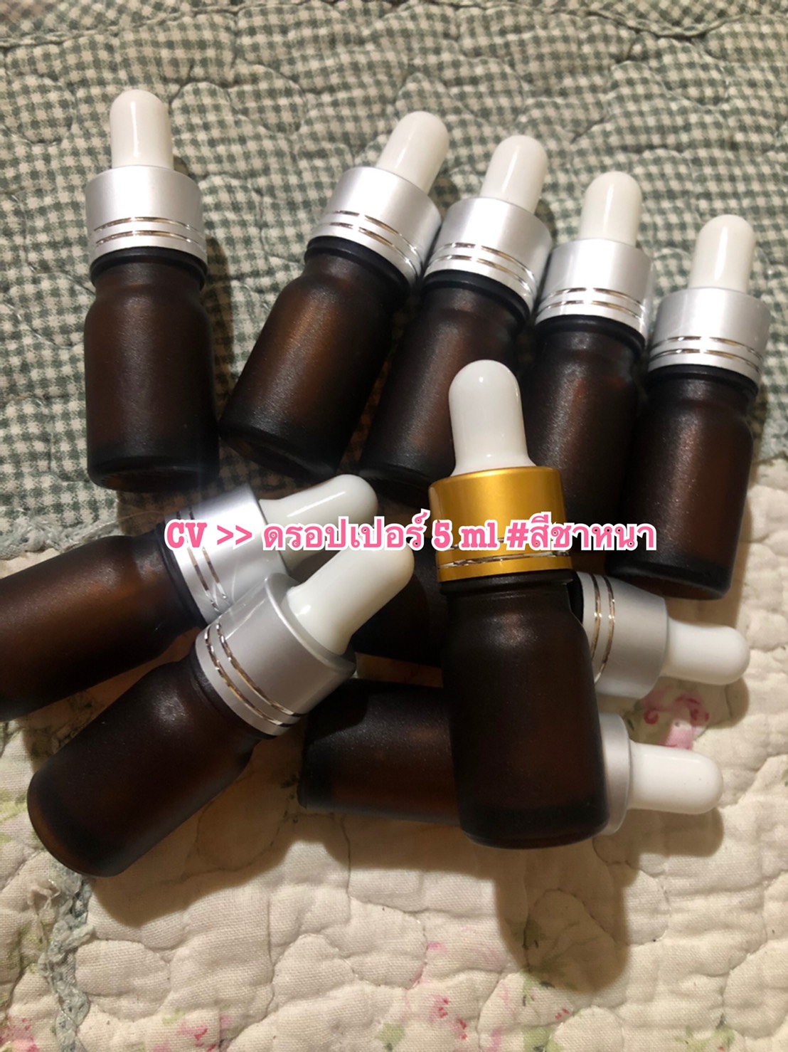ขายส่ง ปลีก บรรจุภัณฑ์ ขวดแก้ว ขวดดรอปเปอร์ ขนาด 5ml, 10ml, 15ml, 20ml, 30ml,50ml,100ml