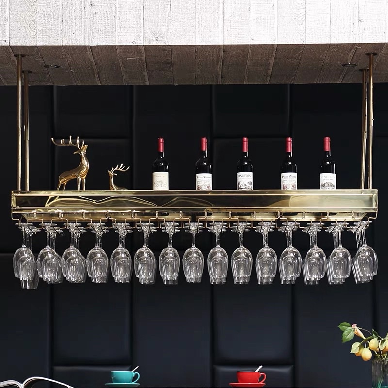 CT062D034 MIRIKITEKI #บาร์แขวนแก้วไวน์ บาร์แขวนแก้ว สไตล์ Modern Luxury ชั้นแขวนแก้วไวน์หรู #บาร์แขวนแก้วไวน์