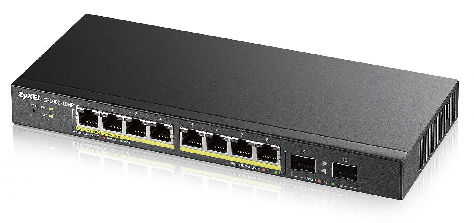 PoE Switch 8 Port+2 SFP 77W