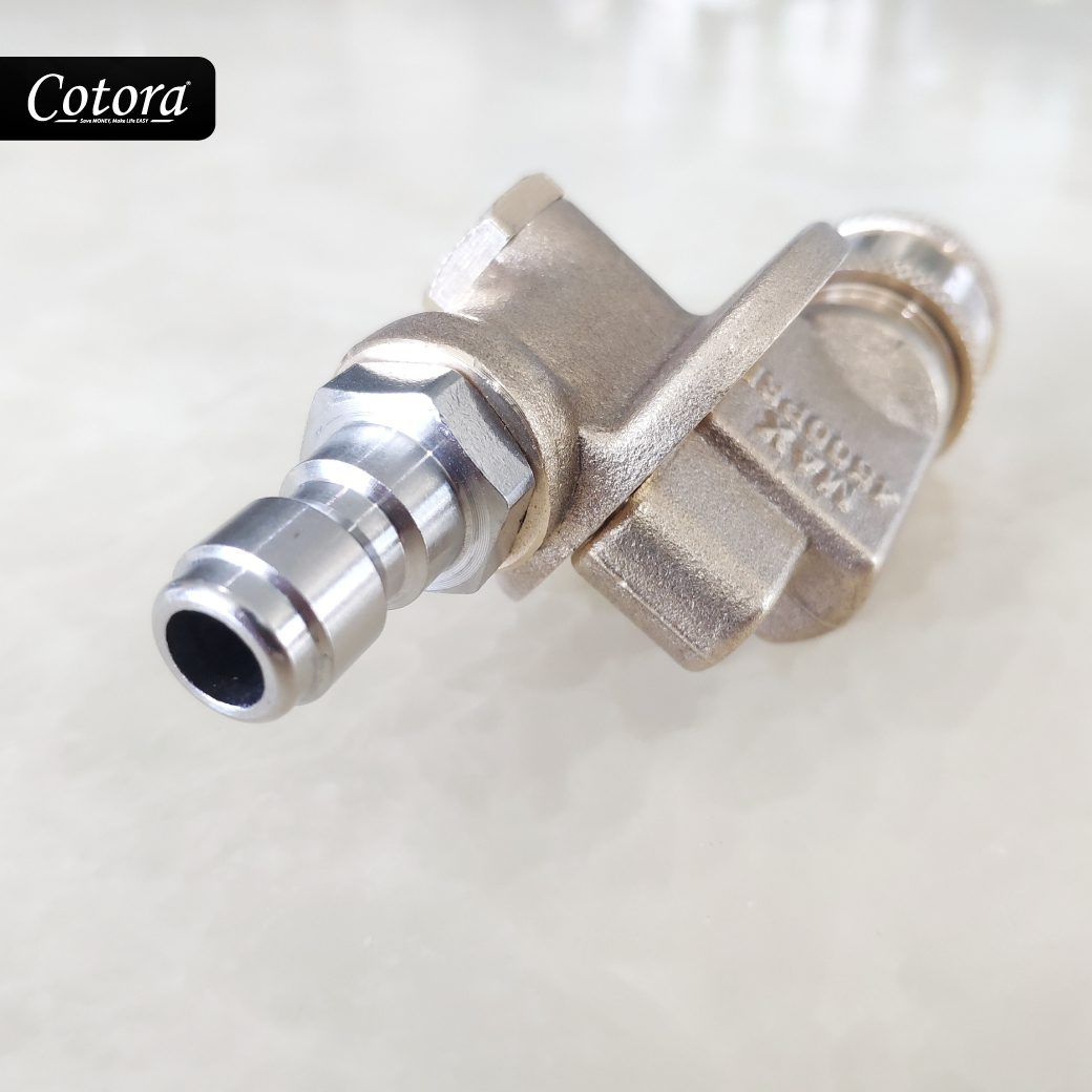 หัวฉีดน้ำแรงดัน 240 องศา ปรับได้ 7 มุม Pivoting Coupler 4500 PSI (ฟรี หัวฉีด5สี)