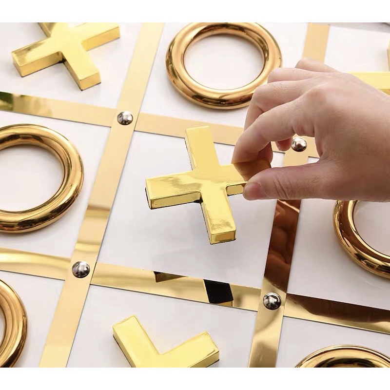 C1090H007 OMOCHA #Checkerboard ornaments กระดานOX Modern luxury model เกมOX Chessboard ของแต่งบ้านหรู