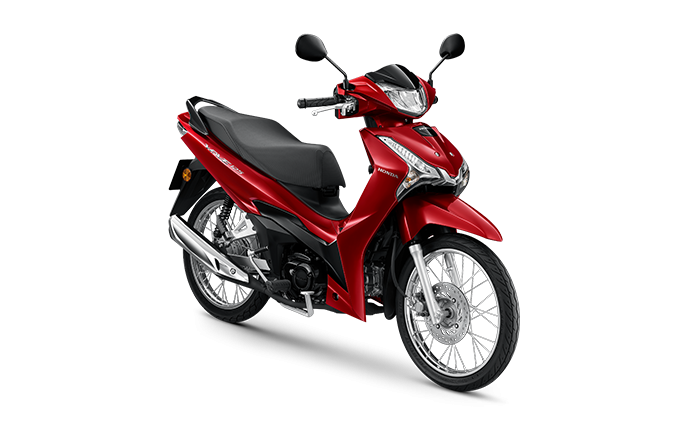 ฮอนด้า เวฟ125 Honda wave125 ล้อลวดสตาร์ทมือ ดิสก์เบรกหน้า มี 2 สี ดำ (BLK), แดง-ดำ (R-B)