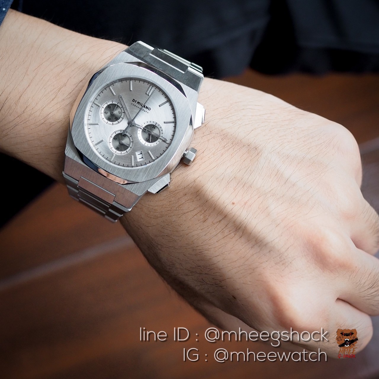 นาฬิกาข้อมือ D1 Milano หน้าPatek รุ่นD1-CHBJ03 สีSilve