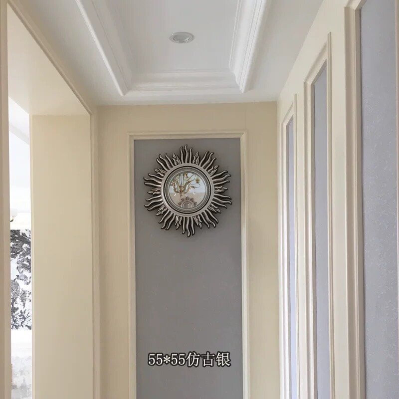 CT025G001 SOSHOKU กระจกพระอาทิตย์ กระจก กระจกแต่งหน้า กระจกติดผนัง wall mirror กระจกฮวงจุ้ย ปรับฮวงจุ้ย โชคลาภ ร่ำรวย