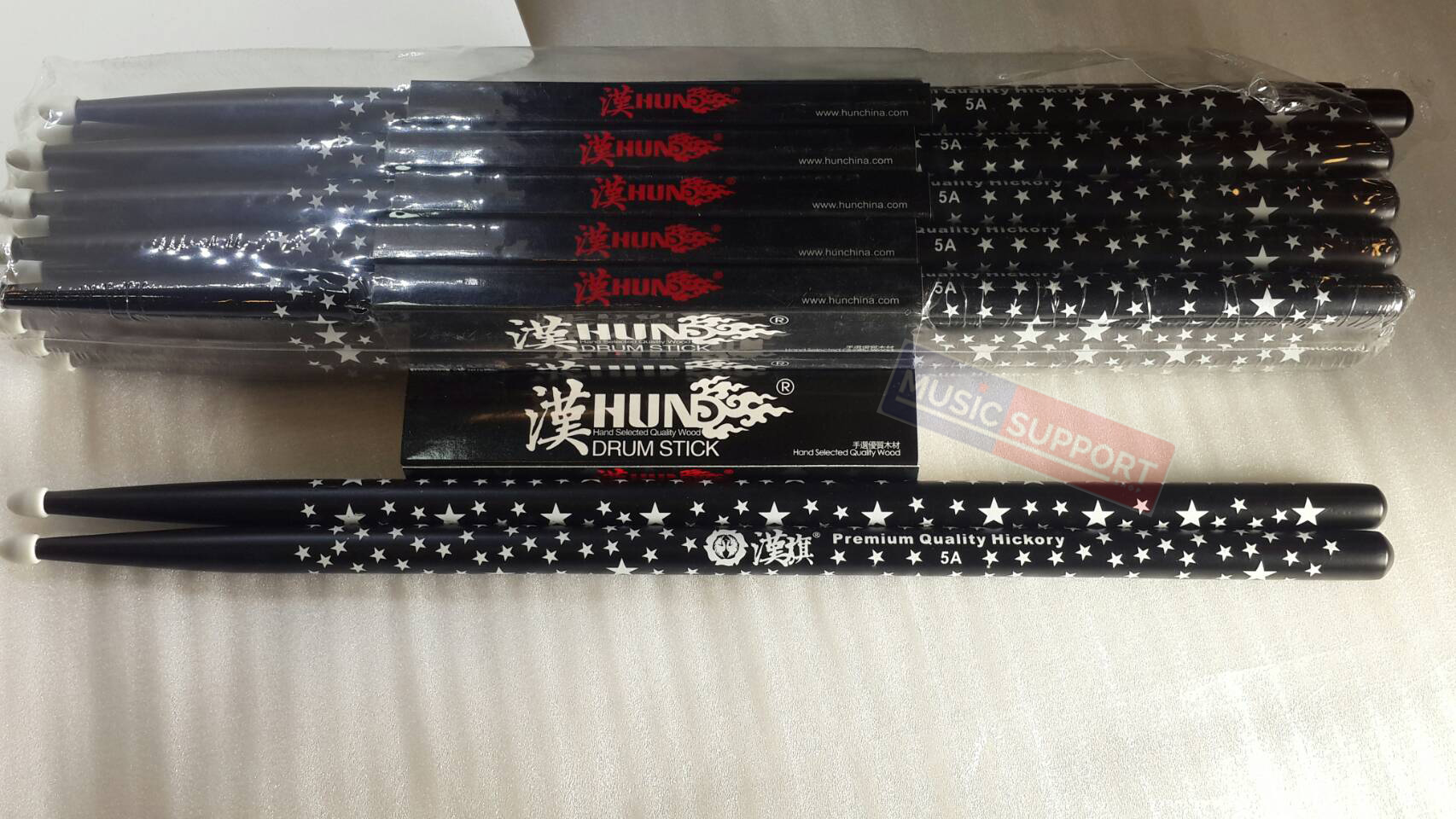 ไม้กลอง HUN HICKORY Hun-5A Nylon