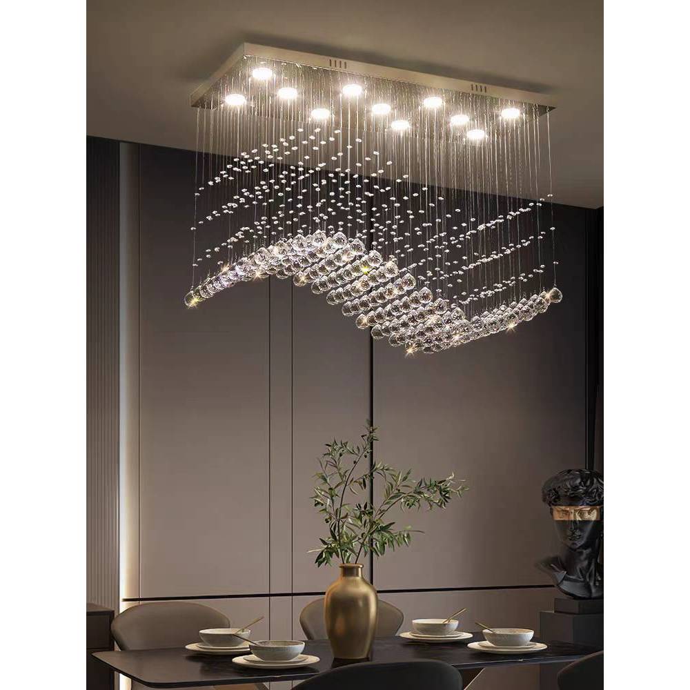 CT195A166 SOTMIA โคมระย้า โคมไฟระย้าฐานสี่เหลี่ยม