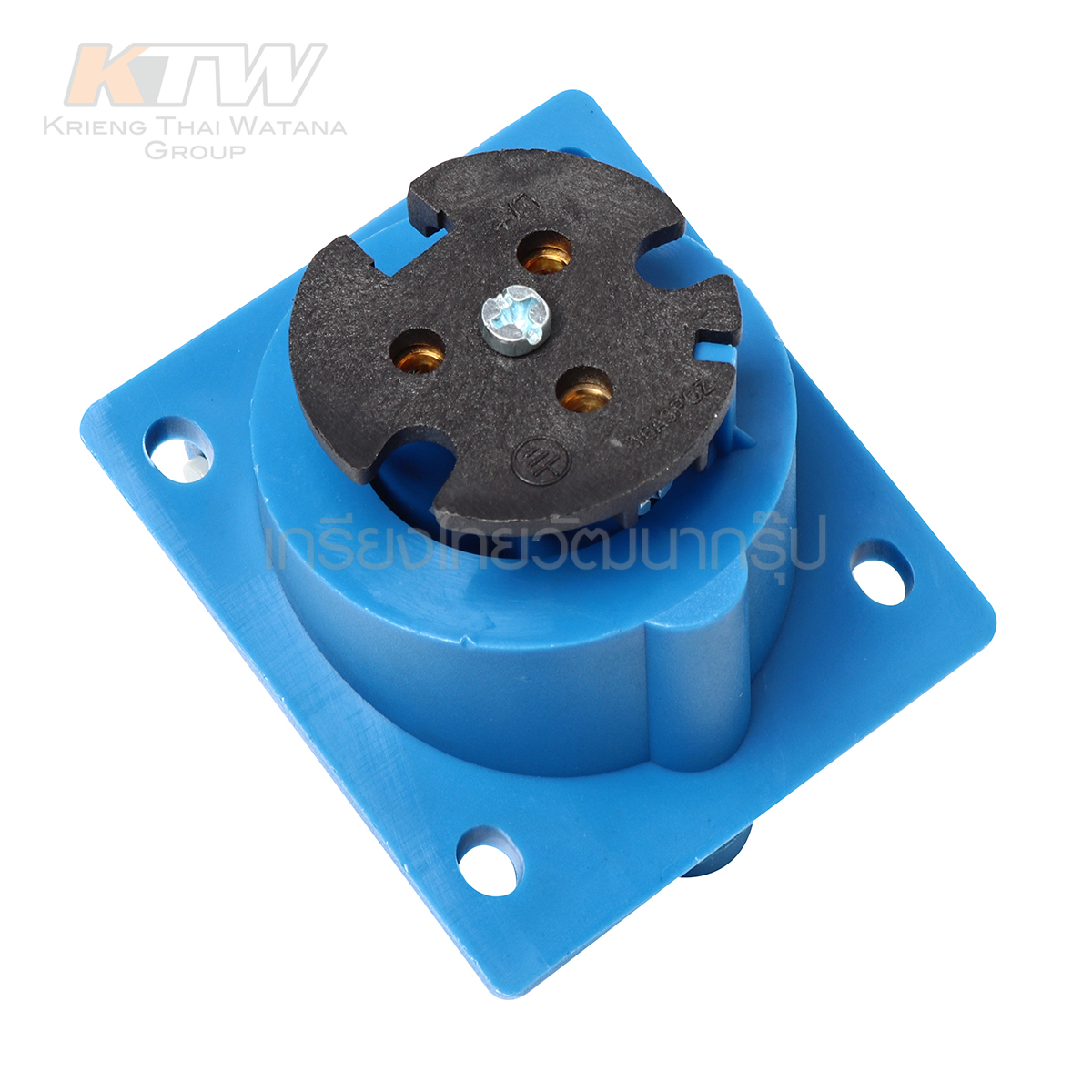 MARATHON ปลั๊กและเต้ารับอุตสาหกรรม เอ็นจิเนียริ่งพลาสติกที่ไม่ลามไฟ แบบ ฝังเฉียง