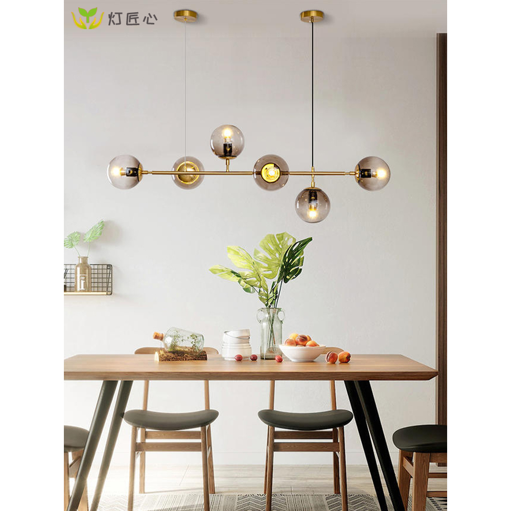 CT165A098 SOTMIA โคมไฟยาวนอร์ดิก โคมไฟโต๊ะอาหาร โคมไฟติดเพดาน โคมไฟทรงยาว Modern luxury