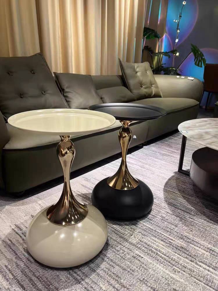 CT217D113 ZEITAKU โต๊ะกาแฟอิตาลี่ โต๊ะกลมเล็ก มุมแขกสุดหรูน้ำหนักเบา Sofa side table Bedside table
