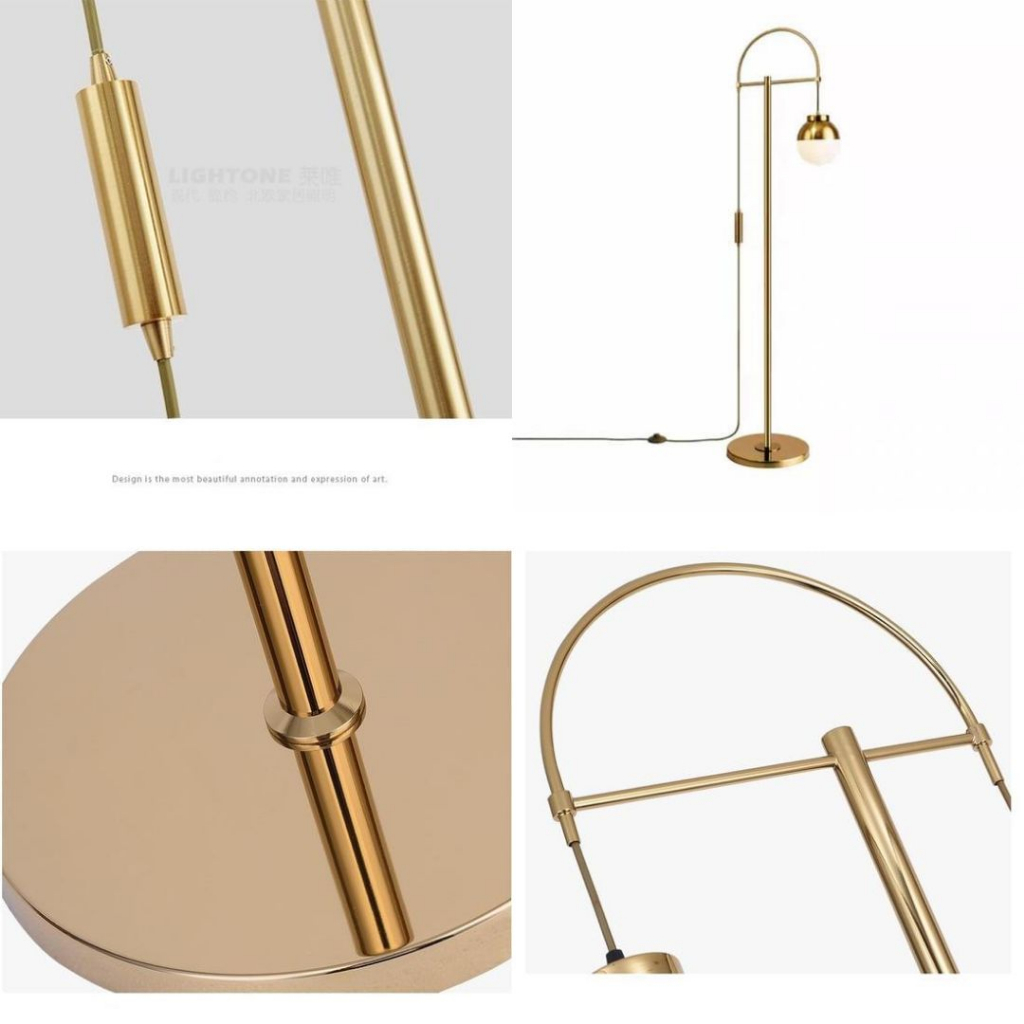 CT168A104 SOTMIA โคมไฟ โคมไฟตั้งพื้น โคมไฟสีทอง โคมไฟโมเดิร์น