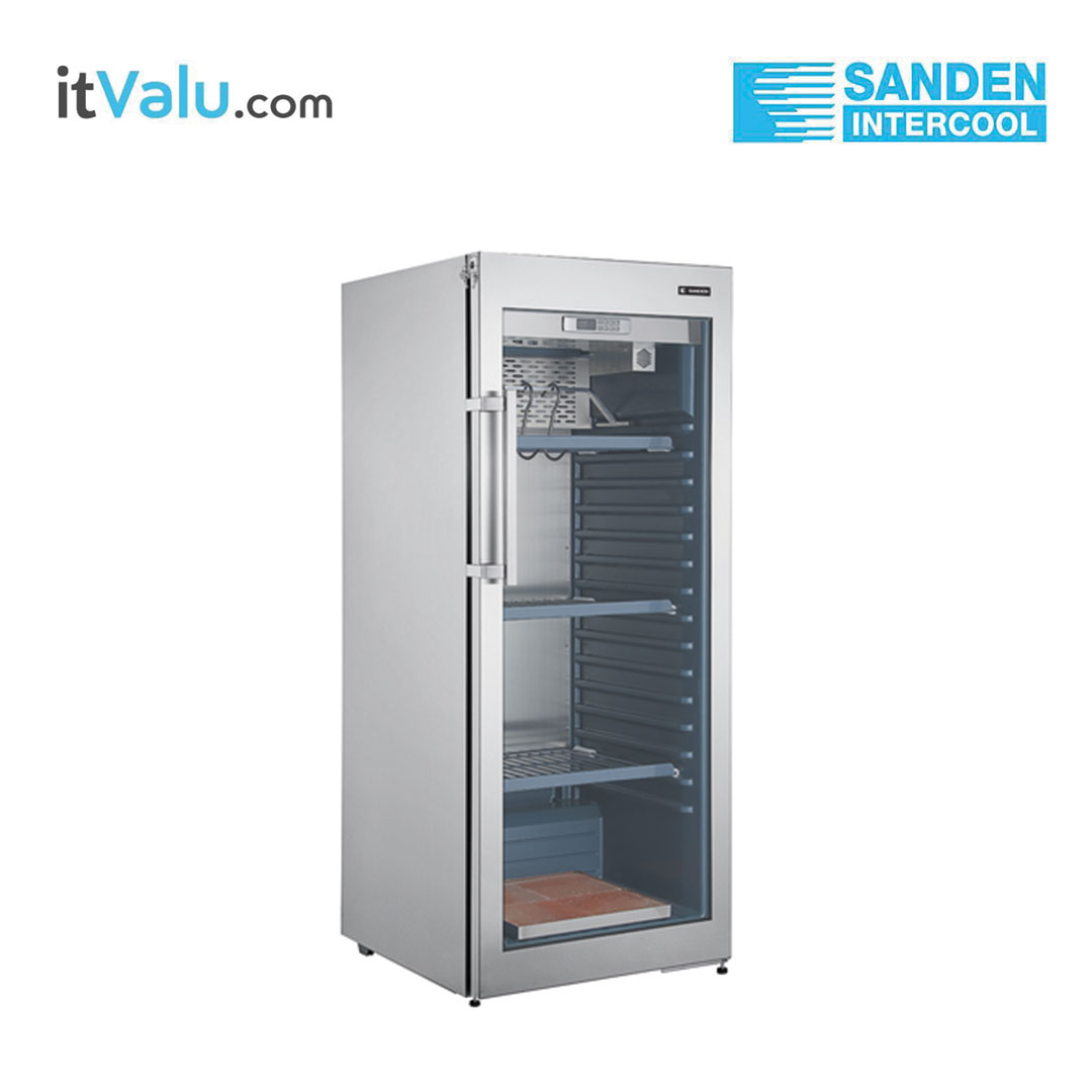 ตู้แช่เย็น SANDEN ตู้เนื้อดรายเอจ Dry Aged Refrigerator รุ่น SDR-0320 ความจุ 490 ลิตร / 17.3 คิวบิกฟุต กว้าง 70 ซม. ลึก 81 ซม. สูง 166.2 ซม. รับประกันความเย็น 1 ปี รับประกันคอมเพรสเซอร์ 5 ปี