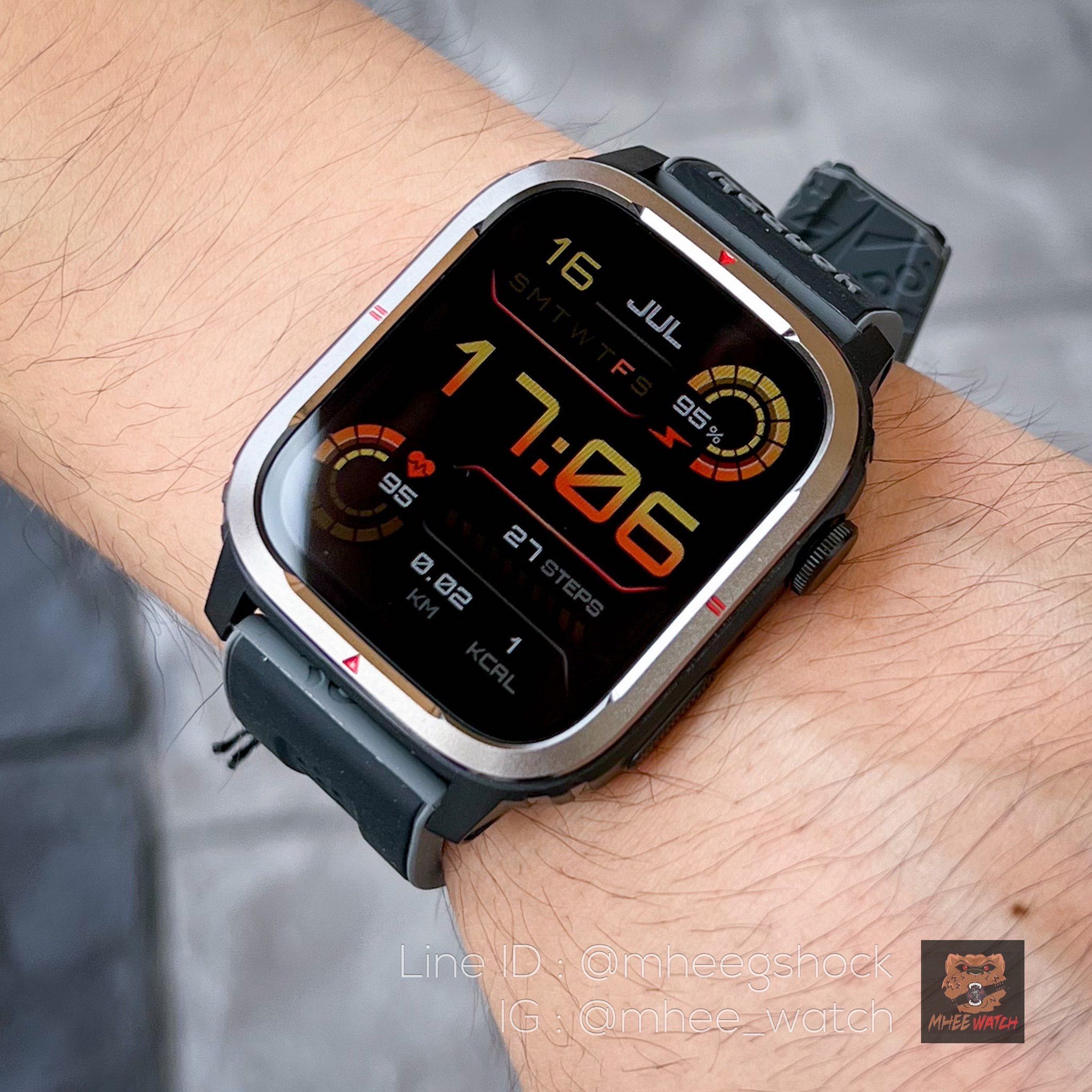 Reebok Smartwatch New Arrivals Propel รุ่นTopสุดโทรออกรับสายได้ Support Thai language จอAmoledชัดมาก