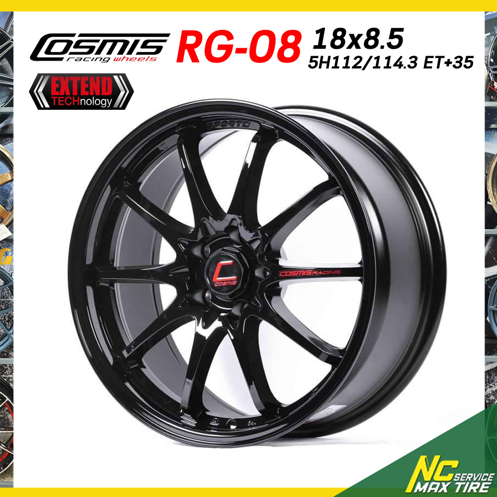 ราคาจอง ก่อนเปิดตัว / Cosmis RG-08 / 18x8.5 5H112/114.3 ET35 / 3 สี / ราคารวม 4 วง ล้อเปล่า / กระบะเตี้ย และ เก๋งซีดาน