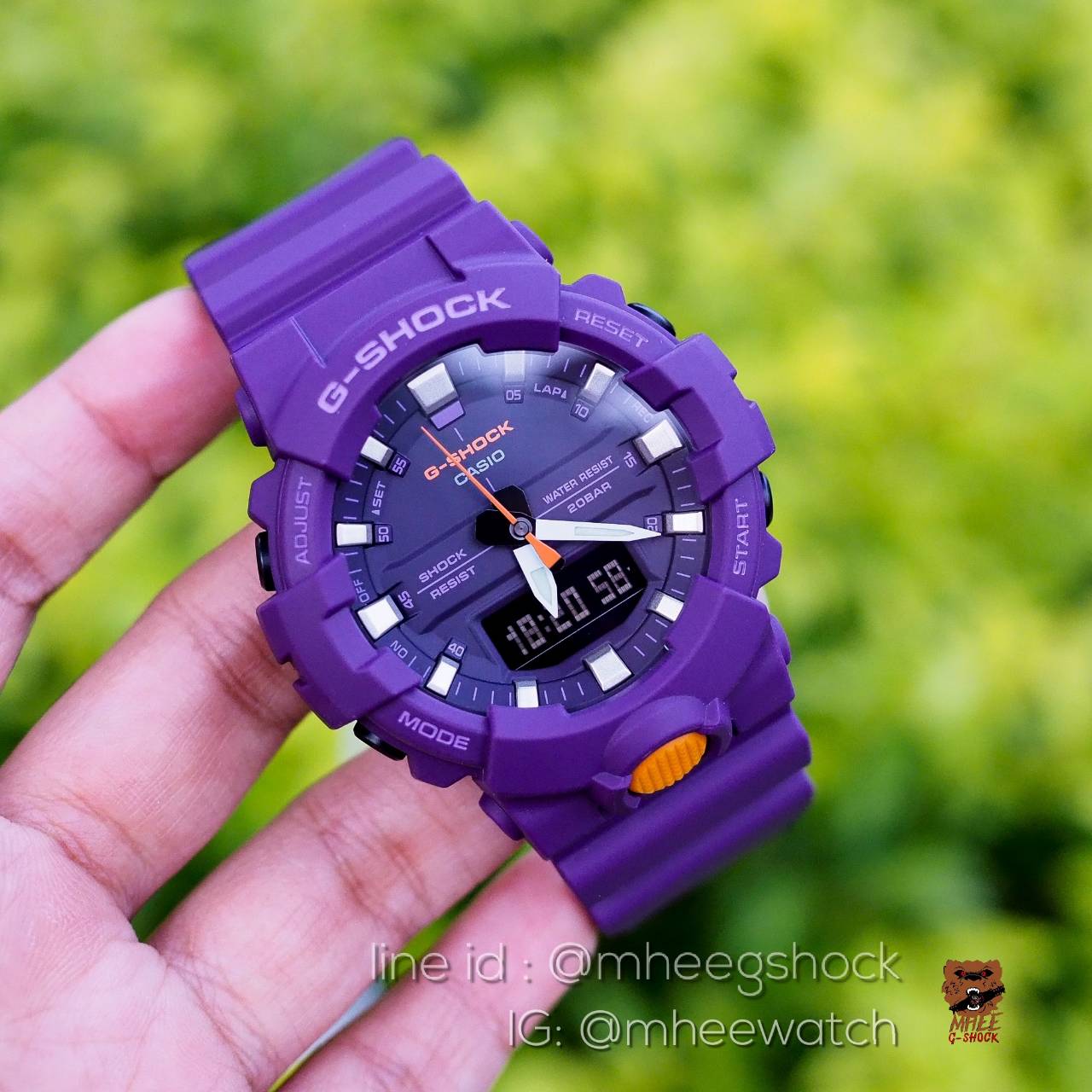 G-Shock ม่วงมังคุด รุ่น GA-800SC-6A ของแท้ ประกันศูนย์ Rare Item