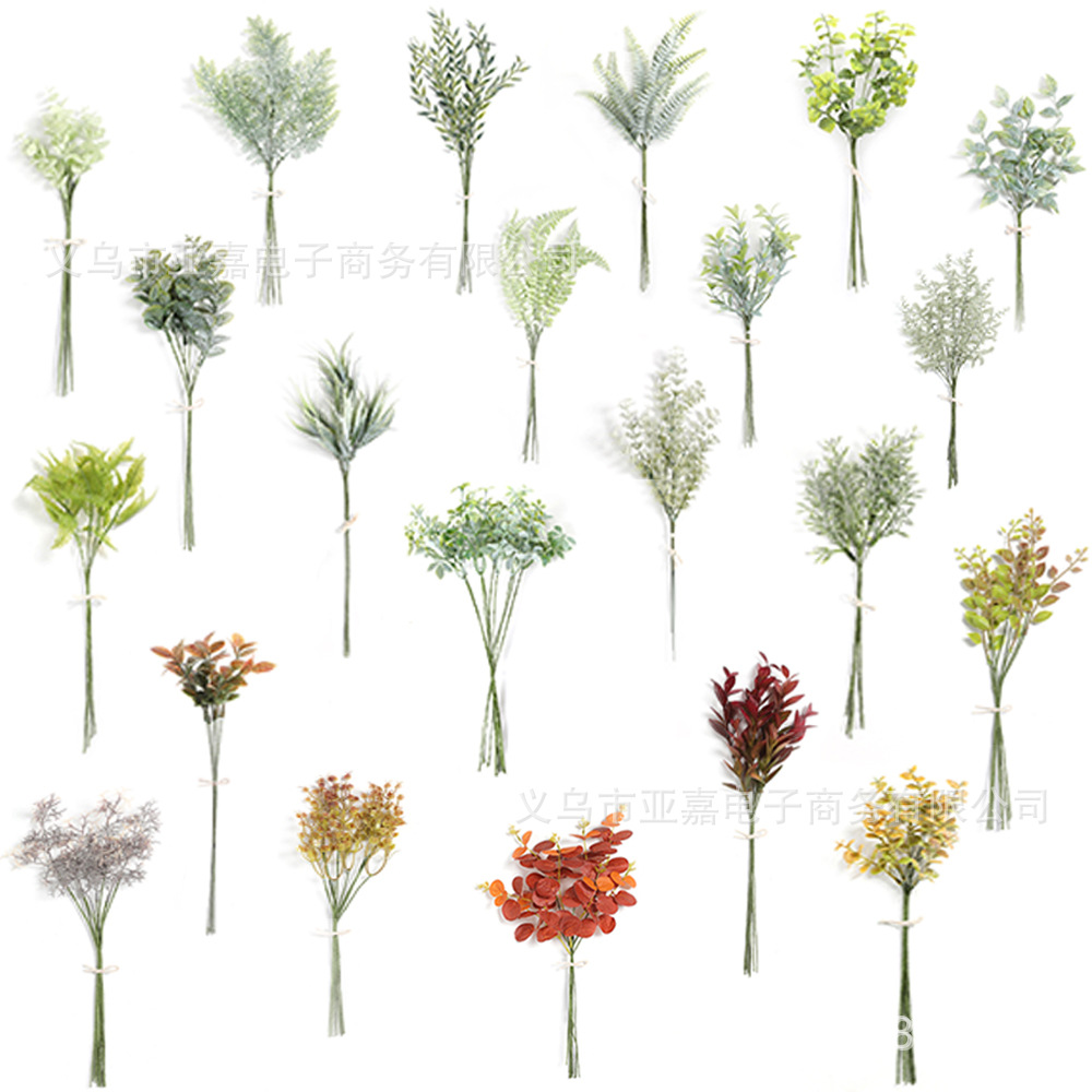 ต้นคริสต์มาส ใบสน ใบไม้ปลอม หิมะ ใบไม้ตกแต่งห้อง ใบไม้ปลอมสวยๆ ตกแต่ง ST502E809