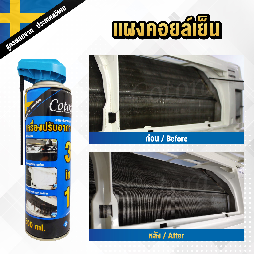 Cotora โฟมล้างแอร์ นวัตกรรมใหม่ ครบชุด