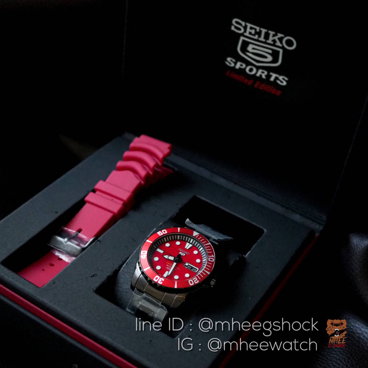 SEIKO Red Submariner Limited Edition Super Rare (SRP501)