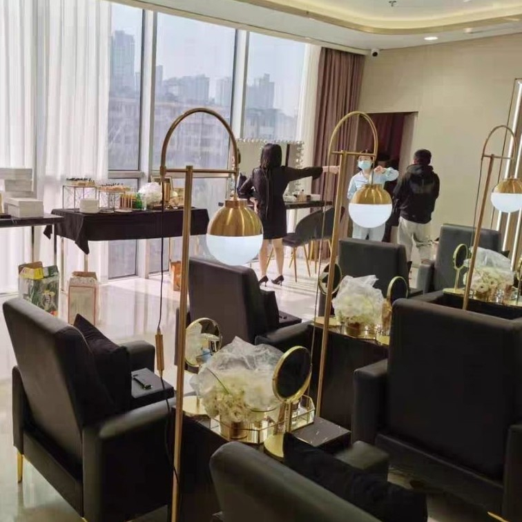 CT168A104 SOTMIA โคมไฟ โคมไฟตั้งพื้น โคมไฟสีทอง โคมไฟโมเดิร์น