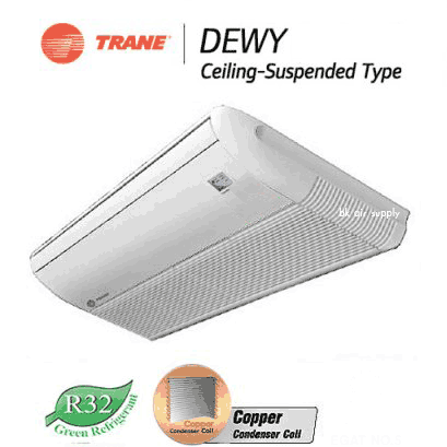 แอร์เทรน Trane Dewy Standard R32 แบบแขวนใต้ฝ้าเพดาน รหัสสินค้า : MCXE-KB 30,000 - 60,000 Btu/h