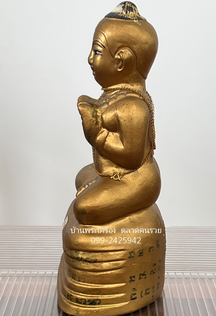กุมารทองหลวงพ่อแย้ม วัดสามง่าม ปี 2549 รุ่นมูลนิธิพ่อเต๋ เนื้อดิน 7 ป่าช้า จ.นครปฐม