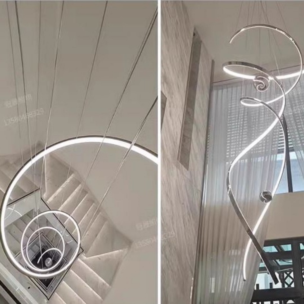 CT220A267 SOTMIA โคมไฟระย้า โคมไฟโมเดิร์นสีทอง Chandelier Lighting โถงบรรได