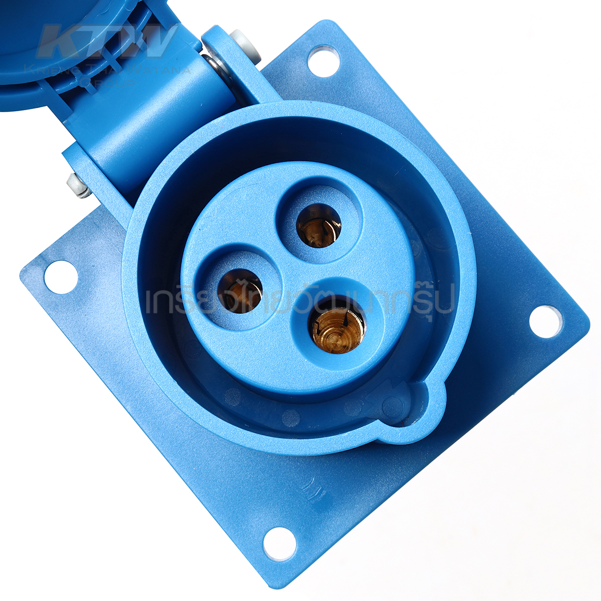 MARATHON ปลั๊กและเต้ารับอุตสาหกรรม เอ็นจิเนียริ่งพลาสติกที่ไม่ลามไฟ แบบ ฝังตรง