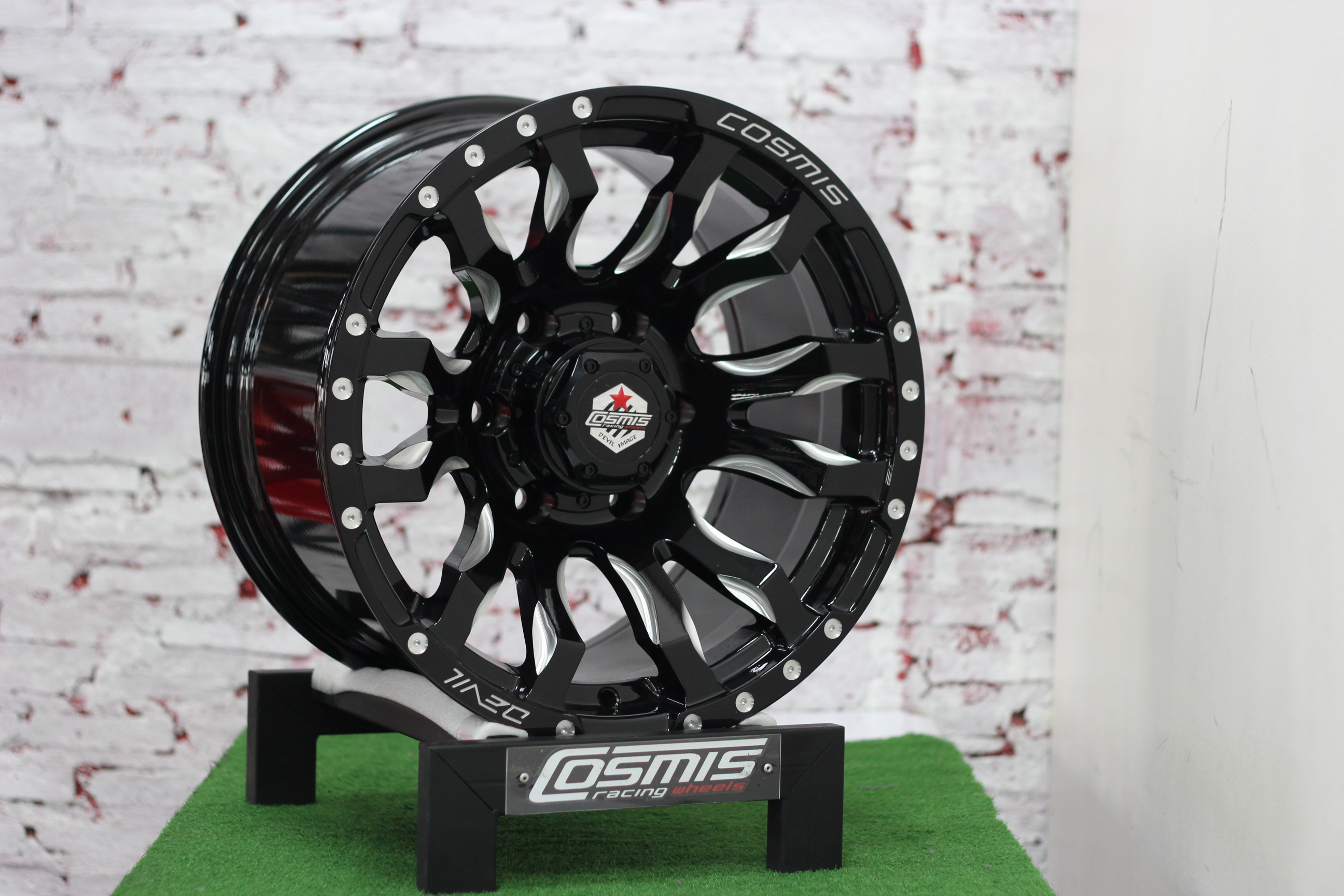 ล้อแม็กขอบ16 ออฟโรด COSMIS DUB-12 สีดำ cncข้างก้าน (ราคา4วง)