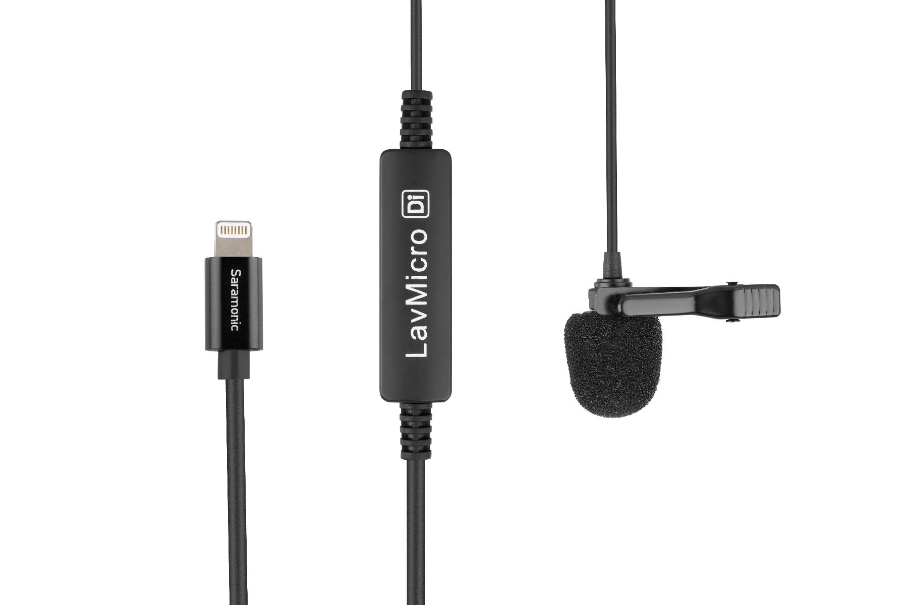 Saramonic LavMicro-DI ไมโครโฟนแบบสายหนีบปกเสื้อ ความยาว 1.9 เมตร สำหรับ โทรศัพท์มือถือ ไอโฟน แท็บเล็ต Apple(ios) ผ่านทางพอร์ต Lightning