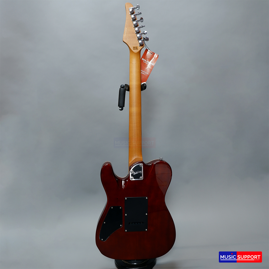 กีตาร์ไฟฟ้า Soloking MT-1 Custom 24 Quilt in Seethru Magenta with Roasted Neck and Rosewood FB