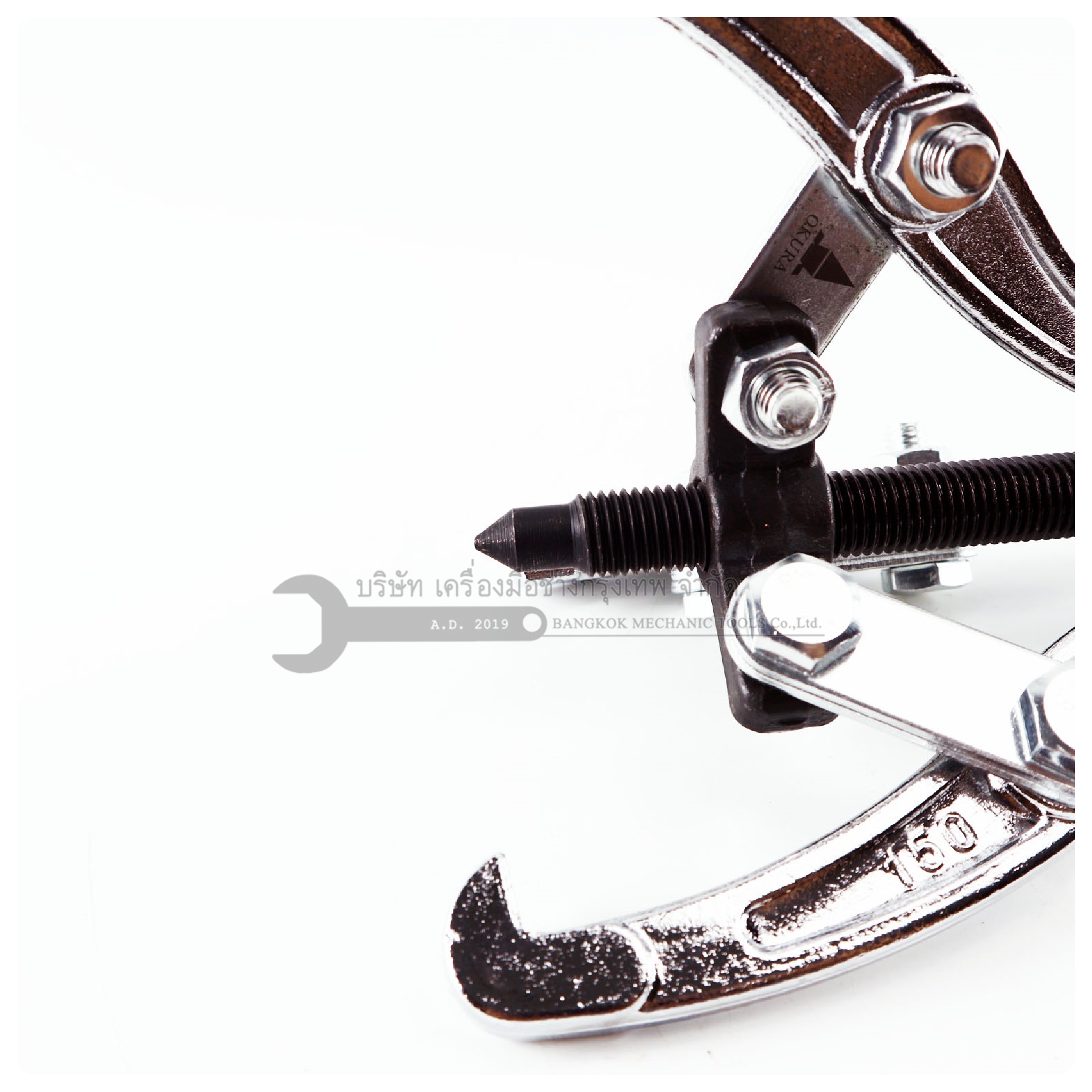 OKURA เหล็กดูดมูเล่ย์ เหล็กดูด3ขา 6นิ้ว รุ่น E-OK-TJP-06