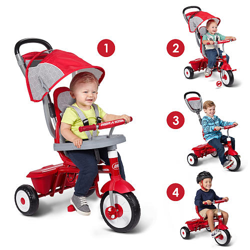 *** กล่องไม่สวย *** Radio Flyer EZ Fold Stroll N Trike Deluxe จักรยานสามล้อเด็กสุดคุ้ม ใช้ตั้งแต่เด็กเล็กถึงเด็กโต