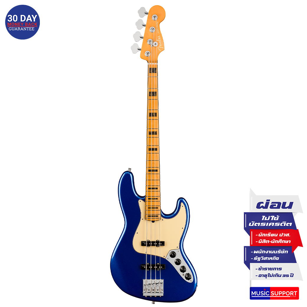 เบสไฟฟ้า Fender American Ultra Jazz Bass®MN Cobra Blue