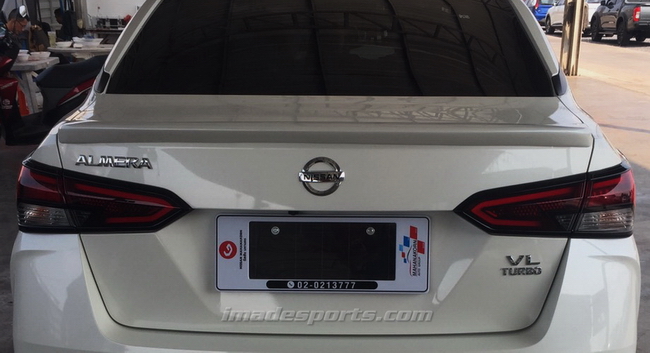 NISSAN ALMERA รุ่น ULTIMATE V3 ท่อคู่ 4ใบแบบ Build in