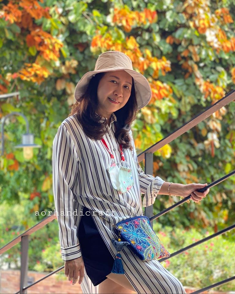 ลูกค้ารีวิว l กระเป๋าสะพายด้นมือปากซิป