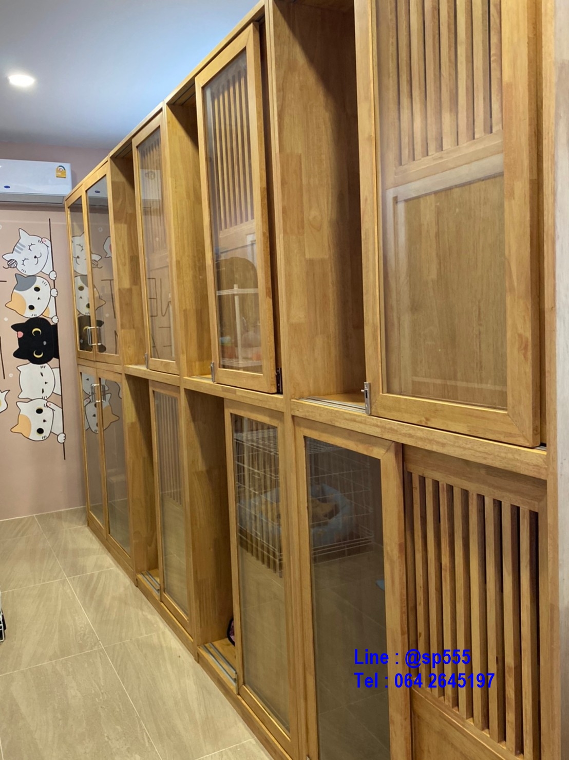 บิ้วท์อินคาเฟ่น้องหมาน้องแมว โรงแรมแมว (ชิลล์ดีว่าคาเฟ่ Chill De Va Cafe)