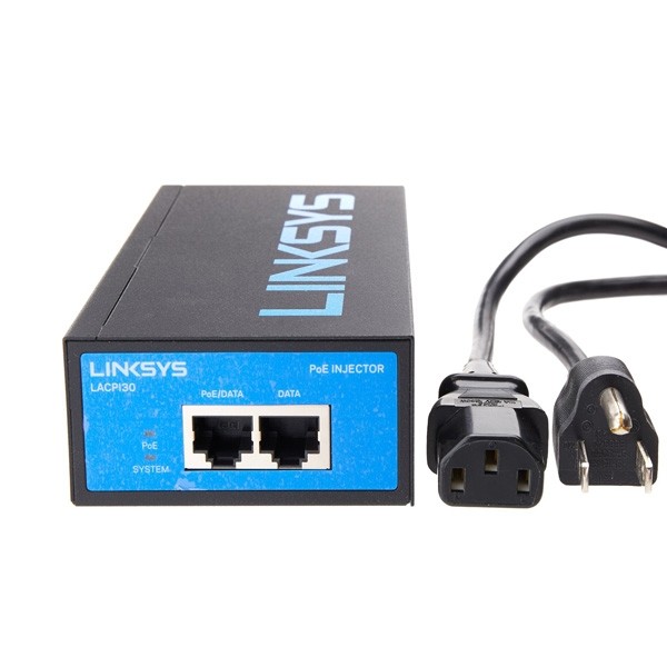 Linksys LACPI30 High Power PoE Injector for Business, IEEE 802.3af / IEEE 802.3at Up to 30 Watts.