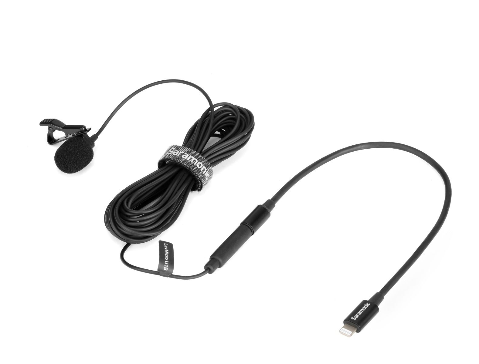 Saramonic LavMicro-U1B ไมโครโฟนแบบสายหนีบปกเสื้อ ความยาว 6 เมตร สำหรับ โทรศัพท์มือถือ ไอโฟน Apple(ios) ผ่านทางพอร์ต Lightning