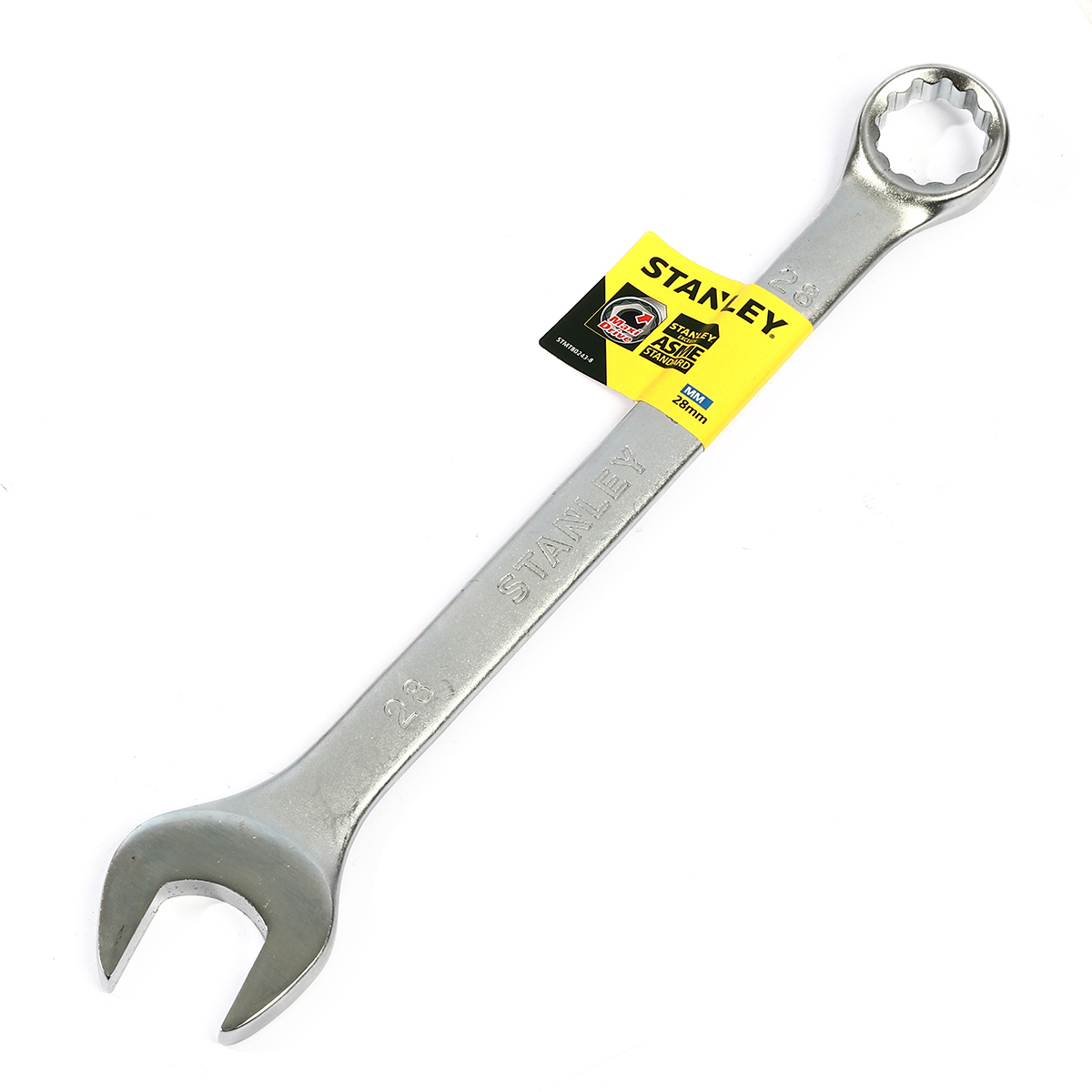 STANLEY ประแจแหวนข้างปากตาย สแตนเล่ย์ รุ่น CWB เบอร์ 6-32 วัสดุทำจาก เหล็กกล้าคาร์บอน ผ่านการทดสอบตามมาตรฐาน ANSI, ISO & DIN ผิวสัมผัสแบบด้าน