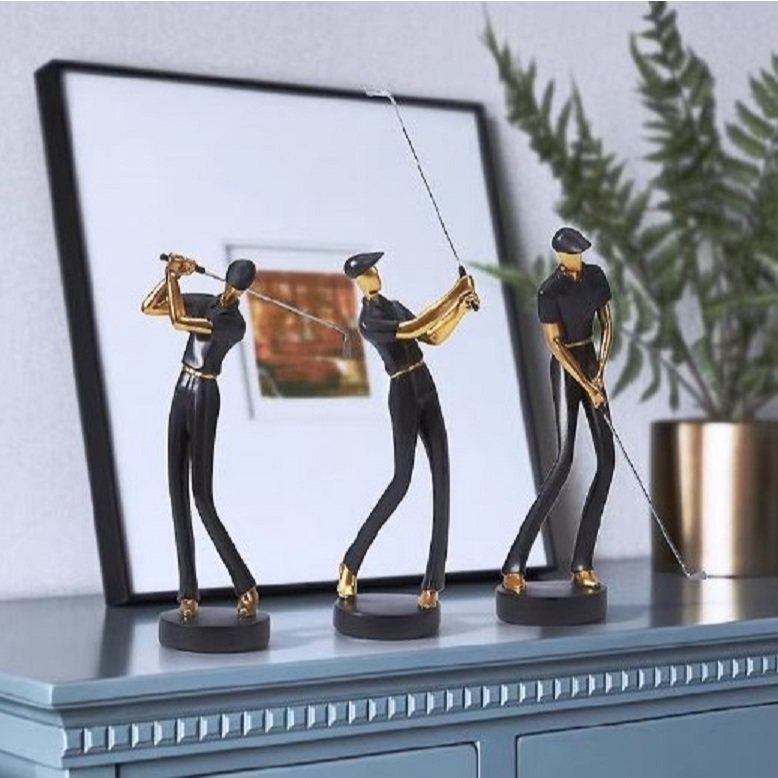 CT216C158 FAMITOSS โมเดลนักกีฬากอล์ฟ ตกแต่งห้องนั่งเล่น ถ้วยรางวัล, เครื่องประดับ ของขวัญ Golf