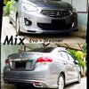 ชุดแต่ง Attrage 2015 2016 ทรง EVO MIX - Attrage แต่งสวย Attrage แต่งซิ่ง ชุดแต่งรอบคัน Mitsubishi Attrage สเกิร์ต สปอยเลอร์ ของแต่ง อุปกรณ์แต่งรถ Attrage