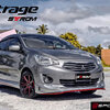 ชุดแต่ง Attrage 2015 2017 2019 ทรง STROM - Attrage แต่งสวย Attrage แต่งซิ่ง ชุดแต่งรอบคัน Mitsubishi Attrage สเกิร์ต สปอยเลอร์ ของแต่ง อุปกรณ์แต่งรถ Attrage
