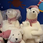 ของตกแต่งคริสต์มาส ตุ๊กตาหมีขาว