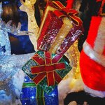 รวบรวมแบบกล่องของขวัญตกแต่งไฟวันคริสต์มาส