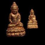 พระกริ่งคู่ชีวิต รุ่นหนึ่งในแผ่นดิน นวะโลกุตระธรรม เนื้อโสฬสมหาจักรพรรดิ์ธาตุเหล็กไหล หลวงปู่หมุนร่วมปลุกเสก