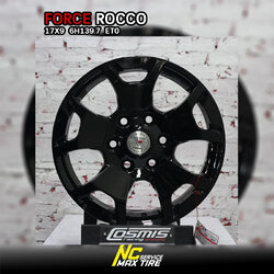 ล้อแม็กขอบ16 ออฟโรด FORCE ROCCO สีดำทั้งวง (ราคา4วง)