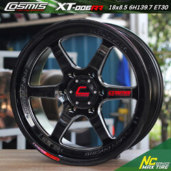 ล้อแม็กขอบ18 / Cosmis / XT-006RR / ล้อแม็กสีดำเงาCNCข้างก้านเพลท / 18x8.5 6H139.7 ET30 / NAYA / SUV / PPV / ล้อแม็กสำหรับรถกระบะ